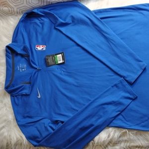 Nike NBA dry fit Sold Element top Game Royal long sleeve 1/4 zip men's XL
